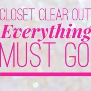 Closet clear out everything must go